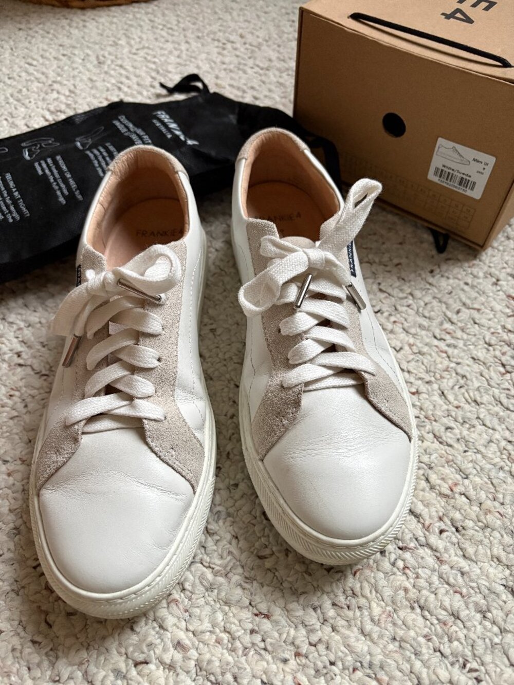 Frankie4 Australia Mim III Women's Sneakers | Size 9 | White Leather & Suede